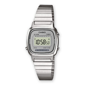 Unisex Ρολόγια Casio LA670WEA-7EF Γκρι Ασημί (Ø 25 mm)