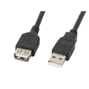 Καλώδιο Επέκτασης USB Lanberg CA-USBE-10CC-0007-BK Μαύρο 70 cm Αρσενικό/Θηλυκό