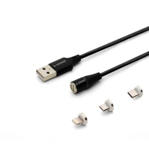 Καλώδιο USB σε Lightning Savio CL-155 Μαύρο 2 m