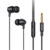 Wired in-ear headphones VFAN M16, 3.5mm jack, 1m (black)