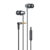 Wired in-ear headphones VFAN M17, 3.5mm jack (black)