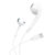 In-ear headphones, wired Foneng T15, USB-C, 1.2m (white)