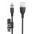 Foneng X62 Magnetic 3in1 USB to USB-C / Lightning / Micro USB Cable, 2.4A, 1m (Black)