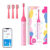 Sonic toothbrush with app for kids and tips set  Bitvae K7S (pink)