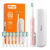 Sonic toothbrush with tips set, holder and case D2 (pink)