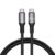 Fast Charging cable Rocoren USB-C to USB-C Retro Series 1m 240W (grey)