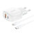 Charger Foneng EU41 USB-C+ USB-A 20W + cable USB-C – Lightning  (white)