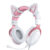 ONIKUMA X10 Gaming Headphones White-pink/Cat ears