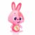 Αρκουδάκι με Ήχο Moltó Gusy luz Baby Bunny Ροζ 7,5 cm