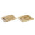 Οργανωτής Μαχαιροπήρουνων DKD Home Decor Bamboo Αποικιακό Αφρικανός 25,5 x 35,5 x 5 cm Τυρκουάζ (x2)