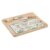 Δίσκος για σνακ DKD Home Decor Πράσινο Μπεζ Bamboo Πήλινα 24,5 x 20 x 1,2 cm