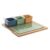 Σετ Ορεκτικών DKD Home Decor Πολύχρωμο Bamboo Πορσελάνη 30 x 30 x 6 cm 8 Τεμάχια