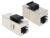 DELOCK Keystone module RJ45 86204, Cat 5e STP, ασημί