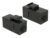 DELOCK Keystone module RJ45 86381, θηλυκό σε θηλυκό, Cat 6 UTP, μαύρο