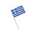 Ελληνική σημαία με ξύλινο κοντάρι 61cm 12τεμ – Greek flag