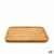 Δίσκος για σνακ Καφέ Bamboo Τετράγωνο 30 x 1,5 x 30 cm (12 Μονάδες)